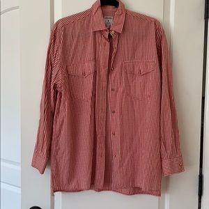 Vintage Moschino Red Gingham 100% Cotton Shirt.